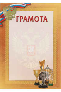 1030-028 Грамота с тиснением фольгой