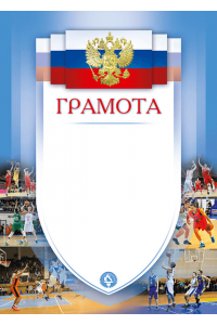 1030-221 Грамота с тиснением фольгой Баскетбол