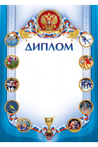 1040-073 Диплом с тиснением фольгой