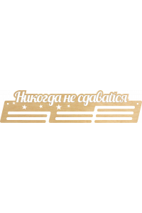 Медальница "Никогда не сдавайся" Медальница "Никогда не сдавайся"