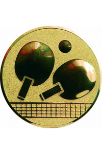 Эмблема D2-A46/G теннис настольный (D-50 мм)