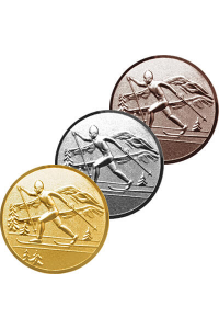 1139-050-102 Эмблема лыжный спорт золото 1139-050-102 Эмблема лыжный спорт золото