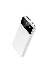 Внешний аккумулятор Dorado 10 000 mAh с фонариком, белый Внешний аккумулятор Dorado 10 000 mAh с фонариком, белый
