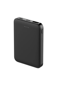 Внешний аккумулятор Fluffy, 5000 Mah, черный Внешний аккумулятор Fluffy, 5000 Mah, черный