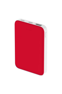 Внешний аккумулятор Fluffy, 5000 Mah, красный Внешний аккумулятор Fluffy, 5000 Mah, красный