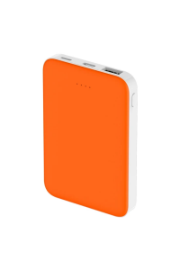 Внешний аккумулятор Fluffy, 5000 Mah, оранжевый Внешний аккумулятор Fluffy, 5000 Mah, оранжевый
