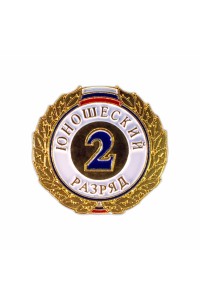 Знак разрядный "2 разряд ЮНОШЕСКИЙ"