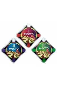 Комплект акриловых медалей "Дартс" тип 2