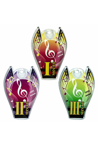 Комплект акриловых медалей "Музыка" тип 2