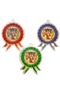 Комплект акриловых медалей "Собаки" тип 1