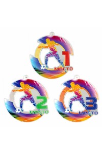 Комплект акриловых медалей "Футбол" Тип 3