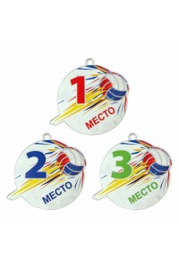 Комплект акриловых медалей "Волейбол" Тип 2