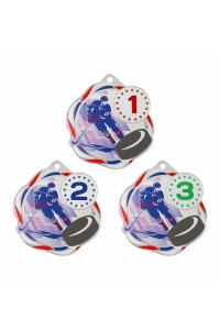 Комплект акриловых медалей "Хоккей" Тип 2