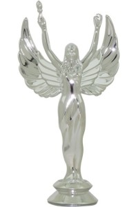 Фигура пластиковая B158/S "Ника". Высота 14 см. Цвет Серебро