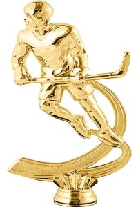 Фигура пластиковая B189/G "Хоккей".Высота 15.5 см. Цвет Золото