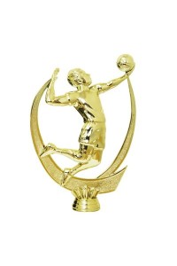 Фигура пластиковая B190/G "Волейбол".Высота 15.5 см. Цвет Золото