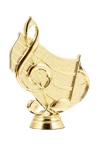 Фигура пластиковая B211/G "Музыка". Высота 12,5 см. Цвет Золото Фигура пластиковая B211/G "Музыка". Высота 12,5 см. Цвет Золото