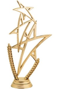 Фигура пластиковая B217/G "Звезды". Высота 16 см. Цвет Золото Фигура пластиковая B217/G "Звезды". Высота 16 см. Цвет Золото