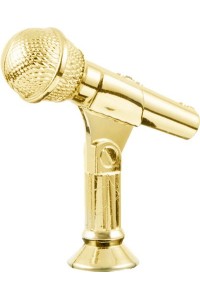 Фигура пластиковая B219/G "Микрофон". Высота 8 см. Цвет Золото Фигура пластиковая B219/G "Микрофон". Высота 8 см. Цвет Золото