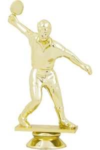 Фигура пластиковая B229/G "Теннис". Высота 12,5 см. Цвет Золото
