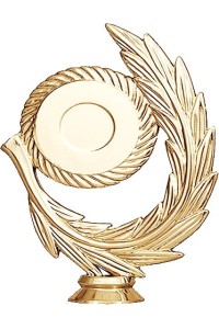 Фигура пластиковая B230/G "Ветвь" с эмблемоносителем. Высота 15,5 см. Цвет Золото