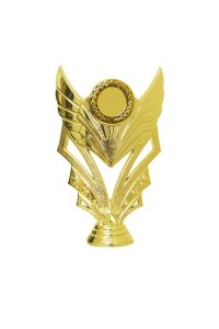 Фигура пластиковая "Крылья" c эмблемоносителем B247/G. Высота 17 см. Цвет Золото