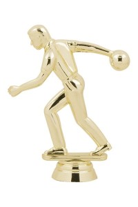 Фигура пластиковая B252/G "Боулинг". Высота 11,5 см. Цвет Золото