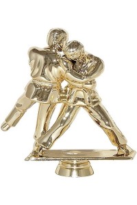 Фигура пластиковая B255/G "Борьба". Высота 13,5 см. Цвет Золото