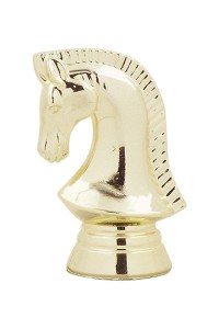 Фигура пластиковая B257/G "Шахматы". Высота 7 см. Цвет Золото