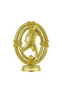 Фигура пластиковая B288H-Footballer "Футбол". Высота 10,5 см. Цвет Золото