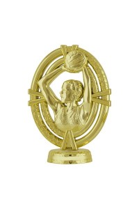 Фигура пластиковая B288H-Netball  "Волейбол" (женщины). Высота 10,5 см. Цвет Золото