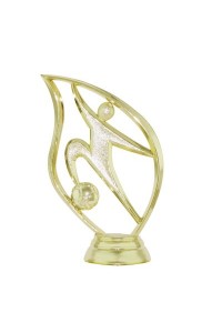 Фигура пластиковая B305/G "Футбол". Высота 11 см. Цвет Золото