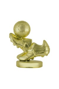 Фигура пластиковая B325/G "Футбол". Высота 8 см. Цвет Золото