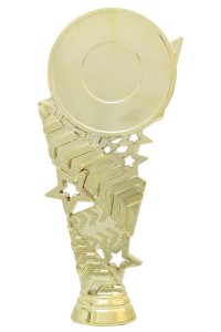 Фигура пластиковая "Звезды" B349#1/G. Высота 13,5 см. Цвет Золото