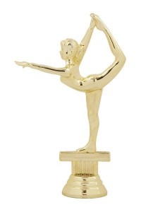 Фигура пластиковая B357/G "Гимнастка". Высота 14 см. Цвет Золото Фигура пластиковая B357/G "Гимнастка". Высота 14 см. Цвет Золото