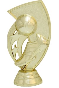 Фигура пластиковая B363/G "Футбол". Высота 10 см. Цвет Золото