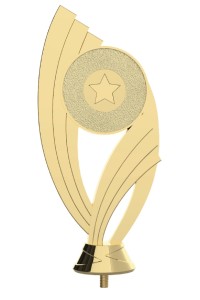 Фигура пластиковая "Салют" с эмблемоносителем B601/G. Высота 16 см. Цвет Золото