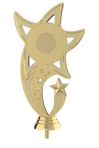 Фигура пластиковая B625/G "Звезды" с эмлемоносителем. Высота 16 см. Цвет Золото