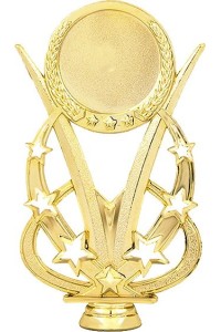 Фигура пластиковая H415/G "Звезды" с эмблемоносителем. Высота 17 см. Цвет Золото Фигура пластиковая H415/G "Звезды" с эмблемоносителем. Высота 17 см. Цвет Золото