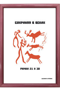 Фоторамка А4, розовая, 1 серия