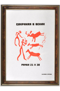 Фоторамка А4 (282), темный орех Фоторамка А4 (282), темный орех